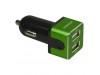 Зарядное устройство Greenwave 12-24V, 2*USB 5V/3.1A (CH-CC-231 black/green)