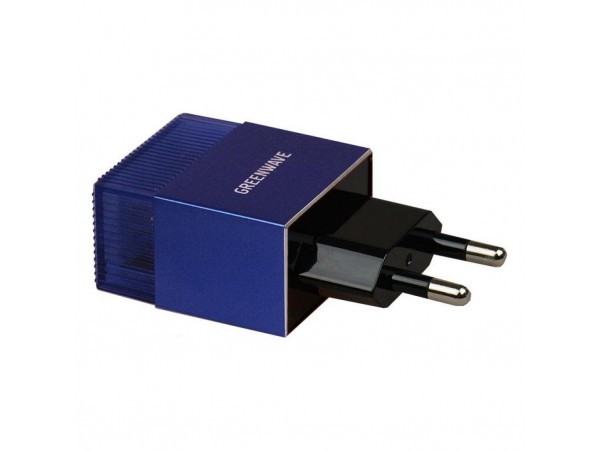 Зарядное устройство Greenwave 2*USB 5V/2.4A (CH-TC-224L blue)