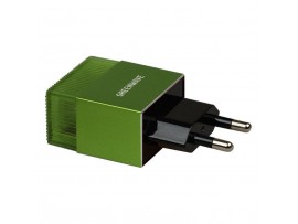 Зарядное устройство Greenwave 2*USB 5V/2.4A (CH-TC-224L green)