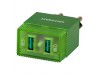 Зарядное устройство Greenwave 2*USB 5V/2.4A (CH-TC-224L green)