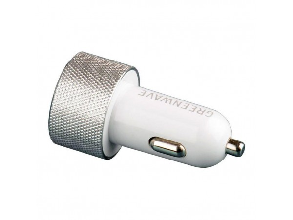 Зарядное устройство Greenwave 12-24V, 2*USB 5V/2.4A (CH-CC-224M silver/white)