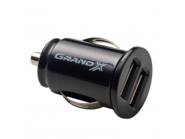 Зарядное устройство Grand-X 12-24V, 2*USB 5V/2,1A (CH-02)