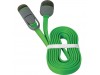 Дата кабель Defender USB10-03BP USB - Micro USB/Lightning, green, 1m (87489)