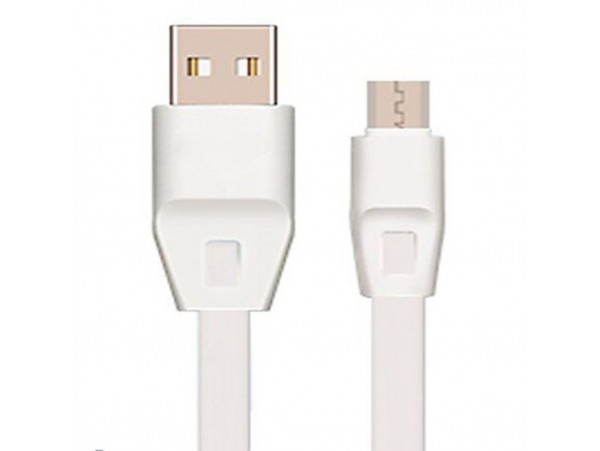 Дата кабель Drobak USB 2.0 - Micro USB 2А (DR-1624) плоский (White) 1,0м (219088)