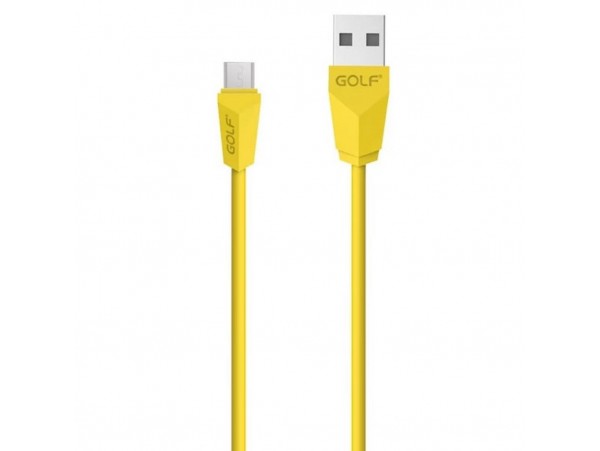 Дата кабель Golf Diamond microUSB Yellow (49929 / GC-27m)