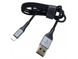 Дата кабель USB 2.0 AM to Lightning 1.0m OZAKI (OT222ABK)