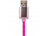 Дата кабель LogicPower USB 2.0 -> Lightning 1м R-P (силикон) красно-розовый /Ret (5141)