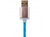 Дата кабель LogicPower USB 2.0 -> Lightning 1м R (метал. плетение)  красный /Reta (5123)