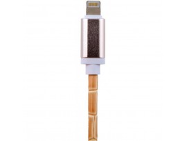 Дата кабель LogicPower USB 2.0 -> Lightning 1м W (кожа) белый /Retail (5139)