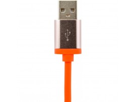 Дата кабель LogicPower 2 в 1 USB 2.0 -> micro USB -> Lightning Or 1м оранжевый /Ret (4105)