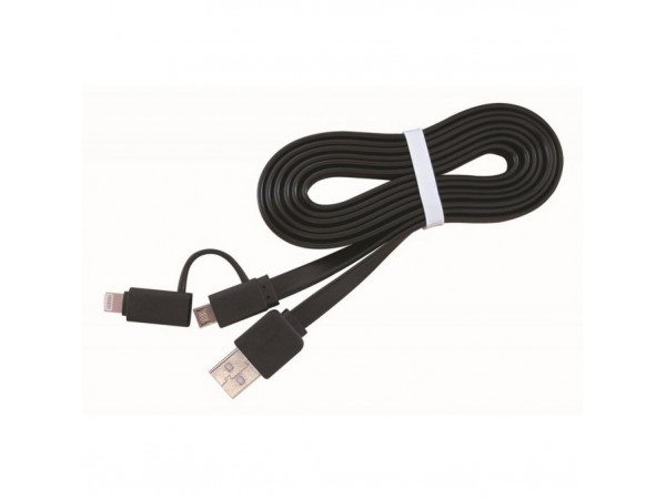 Дата кабель USB 2.0 AM to Lightning/Micro USB 1.0m Cablexpert (CC-USB2-AMLM2-1M)