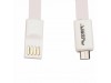 Дата кабель AUZER USB 2.0 – Micro USB 1.0м White (AC-M1WH)