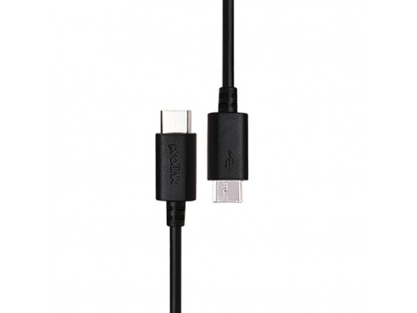 Дата кабель USB 2.0 Type-C to Micro 5P 1.0m Prolink (PB480-0100)