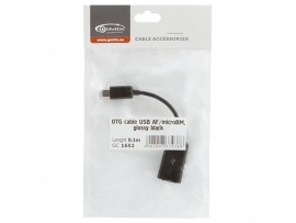 Дата кабель USB 2.0 Micro 5P to AF OTG 0.1m GEMIX (Art.GC 1652)