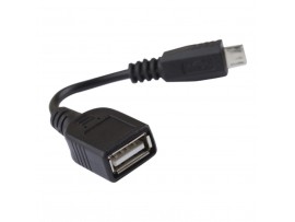 Дата кабель USB 2.0 Micro 5P to AF OTG 0.1m GEMIX (Art.GC 1651)