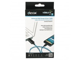 Дата кабель USB 2.0 AM to Micro 5P 0.8m Dexim (DWA 065-BL (Black))