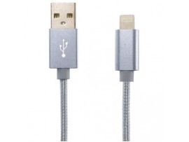 Дата кабель Gelius Metallic Edition USB 2.0 – Apple Lightning (iPhone 5) Grey (36537)