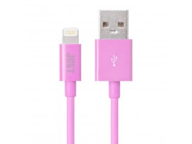 Дата кабель JUST Simple Lighting USB Cable Pink 1M (LGTNG-SMP10-PNK)