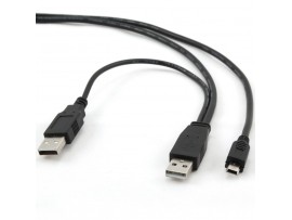 Дата кабель USB 2.0 AMx2 to Mini 5P 1.8m Cablexpert (CCP-USB22-AM5P-6)