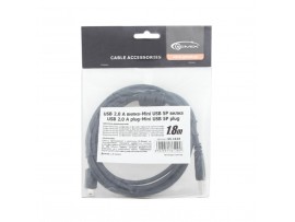 Дата кабель USB 2.0 AM to Mini 5P GEMIX (Art.GC 1610)