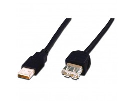 Дата кабель USB 2.0 AM/AF 3.0m DIGITUS (AK-300200-030-S)
