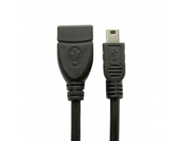 Дата кабель USB 2.0 Mini 5P to AF OTG 0.1m EXTRADIGITAL (DV00DV4067)