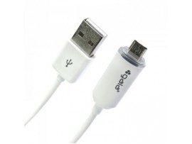 Дата кабель Gala USB - MicroUSB 1.2 м с Подсветкой (KBU4033)