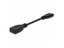 Дата кабель USB 3.0 AF/microB OTG 0.13m DIGITUS (AK-300314-002-S)