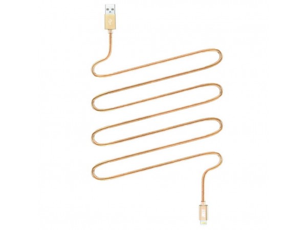 Дата кабель JUST Copper Lightning USB Cable 0,5M Gold (LGTNG-CPR05-GLD)