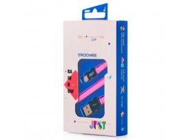 Дата кабель JUST Rainbow Lightning USB Cable Pink (LGTNG-RNBW-PNK)