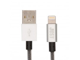 Дата кабель JUST Selection Lightning USB Cable Silver (LGTNG-SLCN-SLVR)