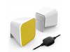 Акустическая система Speedlink SNAPPY Stereo Speakers, white-yellow (SL-810002-WEYW)