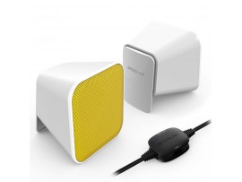 Акустическая система Speedlink SNAPPY Stereo Speakers, white-yellow (SL-810002-WEYW)