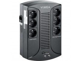 Источник бесперебойного питания Vinga 800VA-PU, 2USB*5V /1A (VPP-800U)