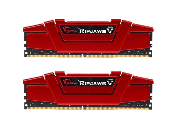 Модуль памяти для компьютера DDR4 16GB (2x8GB) 3000 MHz RipjawsV Red G.Skill (F4-3000C15D-16GVR)