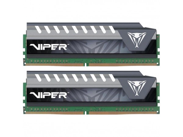 Модуль памяти для компьютера DDR4 16GB (2x8GB) 3000 MHz Viper Elite Gray Patriot (PVE416G300C5KGY)