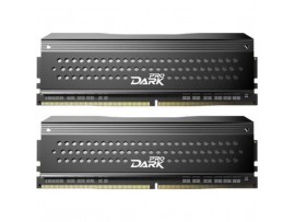 Модуль памяти для компьютера DDR4 16GB (2x8GB) 3200 MHz Dark Pro Black/Gray Team (TDPGD416G3200HC16ADC01)