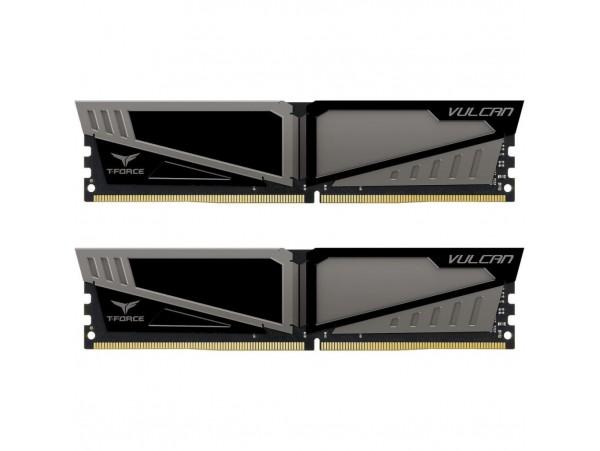 Модуль памяти для компьютера DDR4 16GB (2x8GB) 3000 MHz T-Force Vulcan Gray Team (TLGD416G3000HC16CDC01)