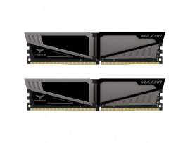 Модуль памяти для компьютера DDR4 16GB (2x8GB) 2666 MHz T-Force Vulcan Gray Team (TLGD416G2666HC15BDC01)