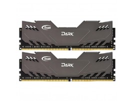 Модуль памяти для компьютера DDR4 16GB (2x8GB) 2666 MHz Dark Gray Team (TDGED416G2666HC15ADC01)