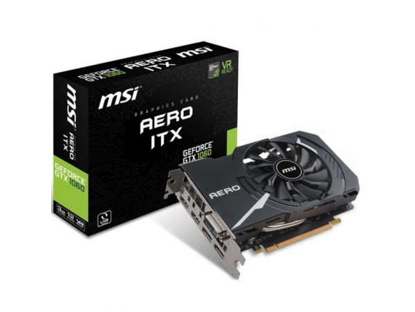 Видеокарта MSI GeForce GTX1060 3072Mb AERO ITX (GTX 1060 AERO ITX 3G)