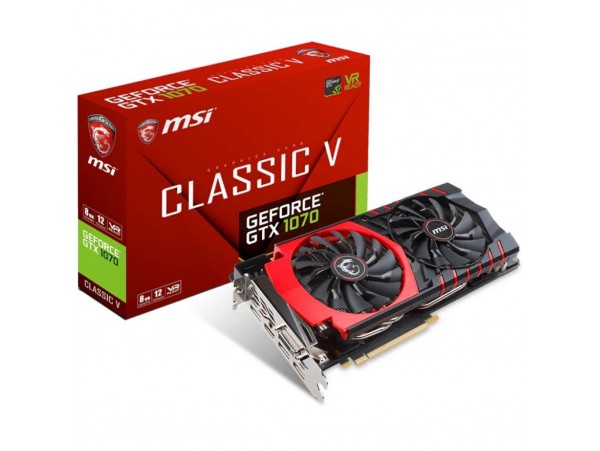 Видеокарта MSI GeForce GTX1070 8192Mb CLASSIC V (GTX 1070 CLASSIC V)