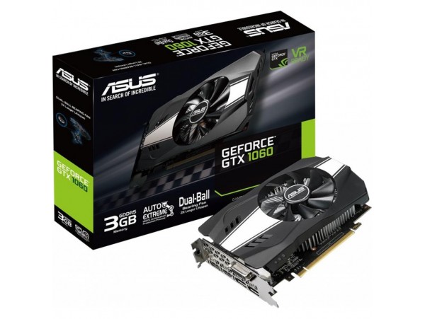 Видеокарта GeForce GTX1060 3072Mb ASUS (PH-GTX1060-3G)