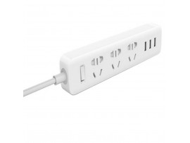 Сетевой фильтр питания KingMi Power Strip, 3 розетки, 3 USB (QMCXB33CH)