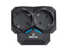 Сетевой фильтр питания REAL-EL AR-01, black (EL122300005)