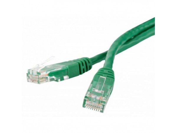 Патч-корд 0.5м RJ-45 CU EvroMedia (PC-UTP-05M green)